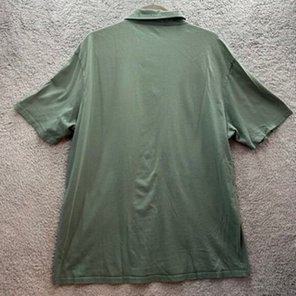 Johnny O 2XL Green Short Sleeve Polo The Valley Club Logo Cotton Comfort EUC - Picture 10 of 10